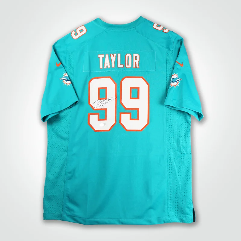 Jason Taylor Signed Dolphins Nike Game Jersey-NBA Players Jersey for Fans -