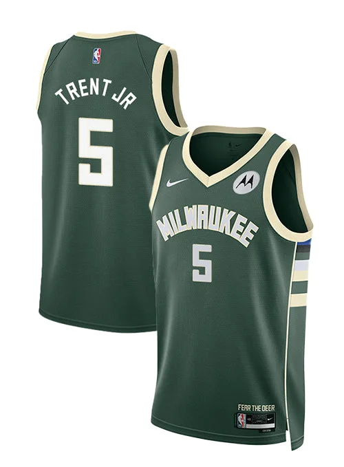 Nike 2022 Icon Edition Gary Trent Jr Milwaukee Bucks Swingman Jersey-NBA Heat Jersey -