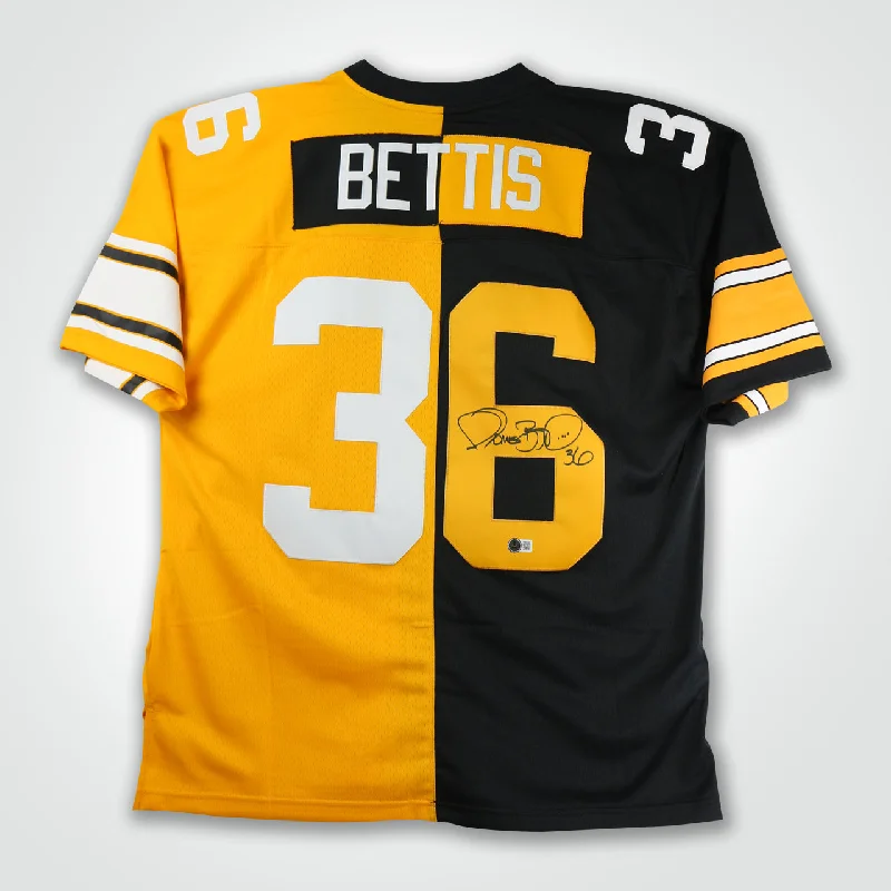 Jerome Bettis Signed Steelers Mitchell & Ness Split Replica Jersey-NBA Game Day Jersey -