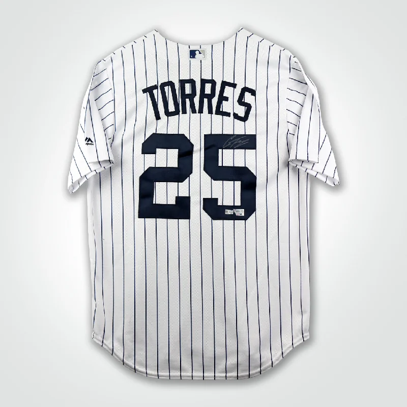 Gleyber Torres Signed Yankees Majestic Replica Jersey-NBA Custom Jersey with Your Name -