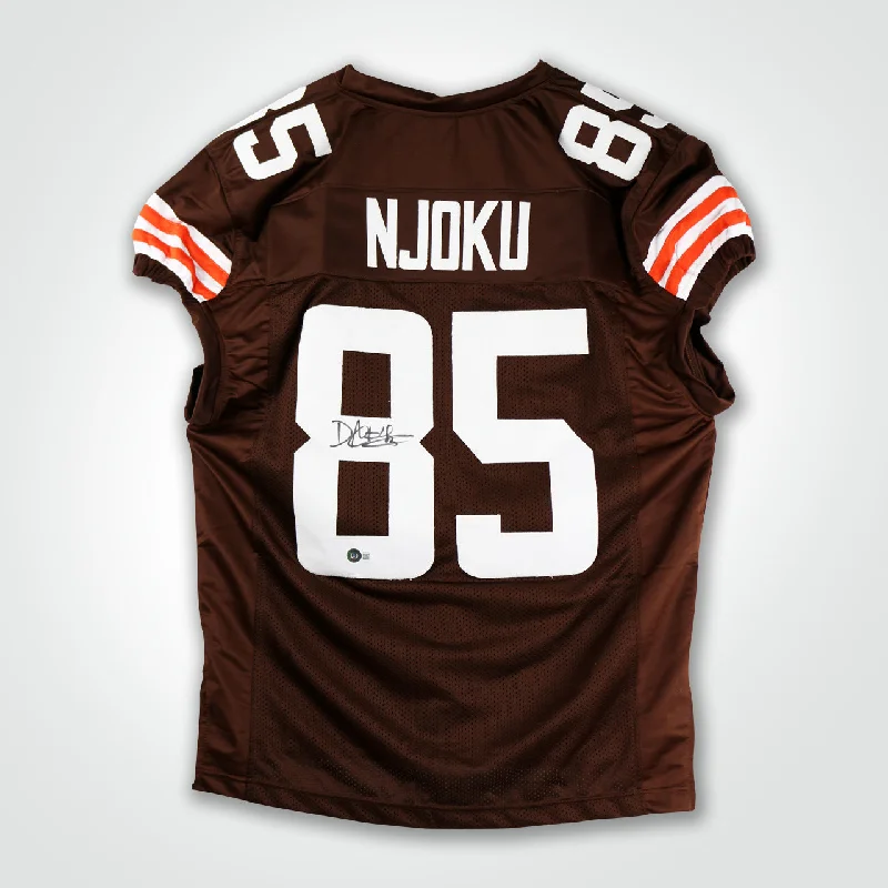 David Njoku Signed Jersey-NBA Rare Edition Jersey -