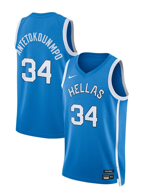 Nike Greece 2024 Giannis Antetokounmpo Swingman Jersey-NBA Game Day Jersey -