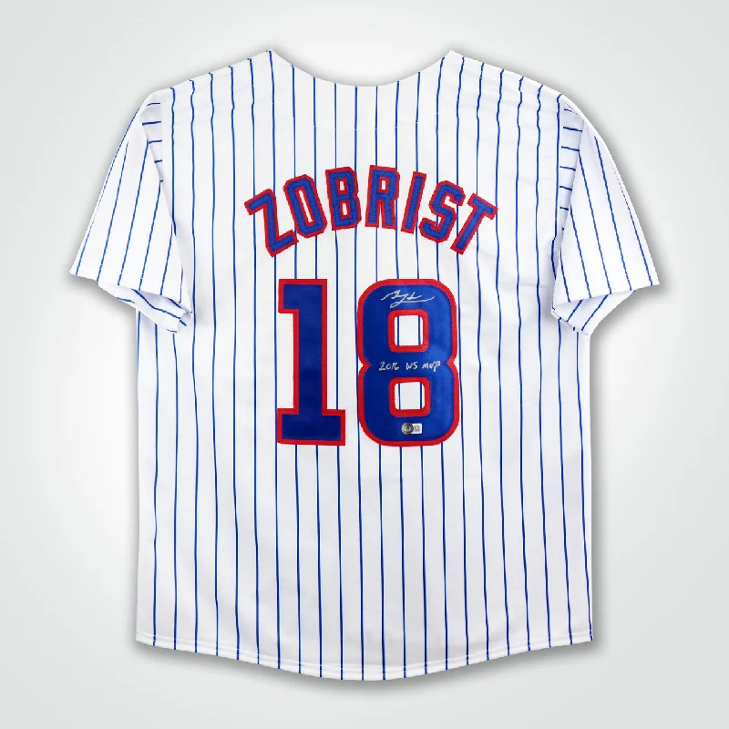 Ben Zobrist Signed Jersey Inscribed "2016 WS MVP"-NBA Women’s Jersey for Fans -