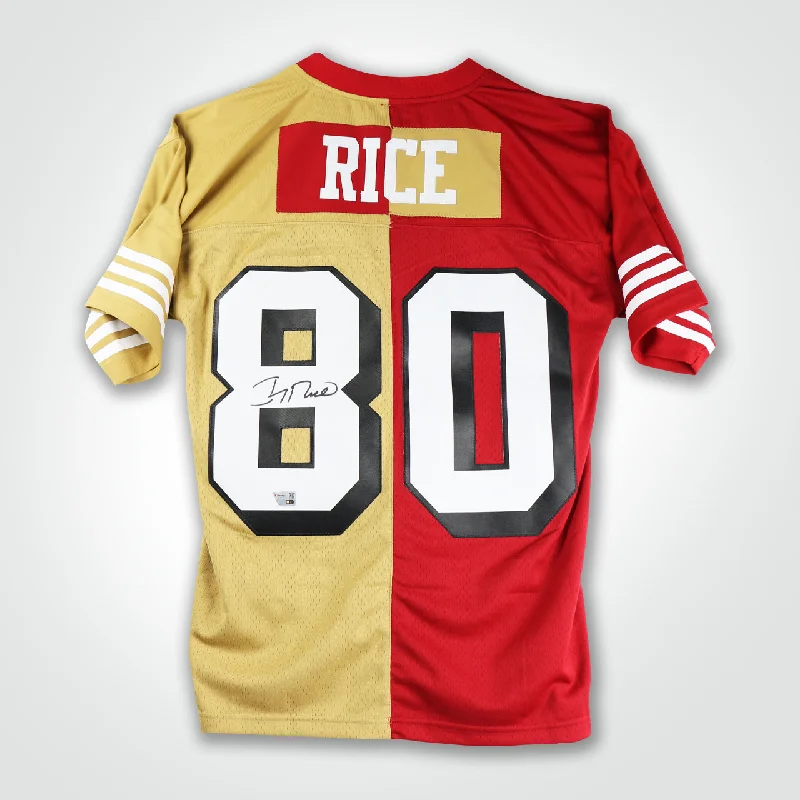 Jerry Rice Signed 49ers Mitchell & Ness Replica Jersey-NBA Jersey Sale Online -