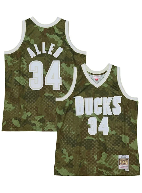 Mitchell & Ness HWC 2000 Ghost Ray Allen Milwaukee Bucks Swingman Jersey-NBA Kids Basketball Jersey -