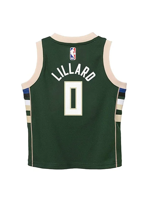 Toddler Nike Icon Damian Lillard Milwaukee Bucks Replica Jersey-NBA Lakers Jersey -