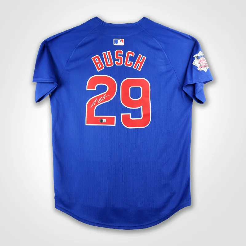 Michael Busch Signed Cubs Nike Jersey-NBA Customizable Jersey -