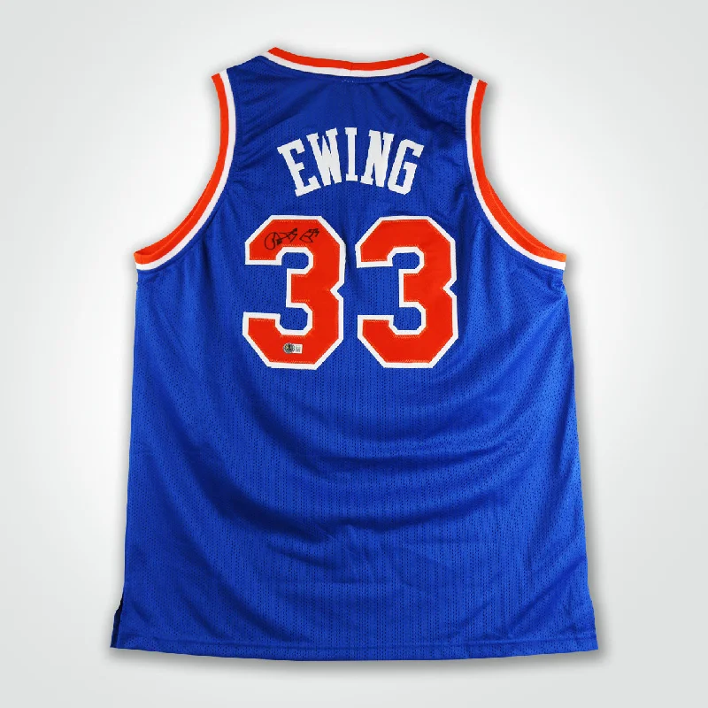 Patrick Ewing Signed Jersey-NBA Custom Basketball Jersey -