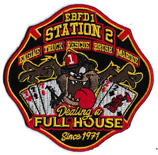 East Brunswick, NJ Station 2 Dealing With A Full House Fire Patch-NBA Elite Basketball Jersey -