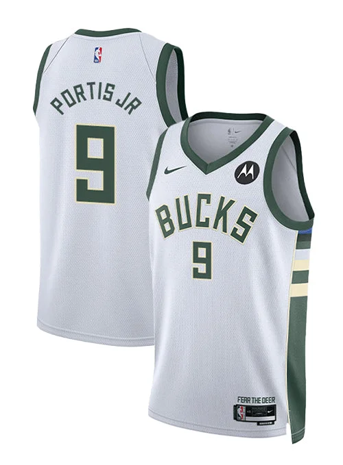 Nike 2022 Association Edition Bobby Portis Milwaukee Bucks Swingman Jersey-NBA Player Name Jersey -