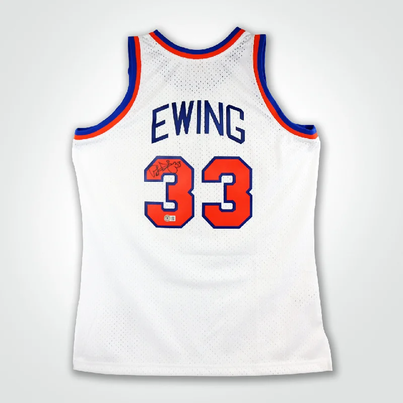 Patrick Ewing Signed Knicks Mitchell & Ness Swingman 85-86 Jersey-NBA Team Jersey for Basketball Fans -