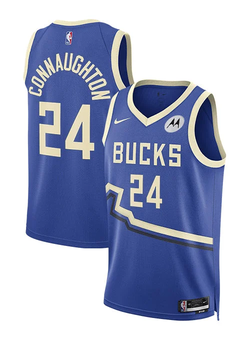 Nike 2024-25 City Edition Pat Connaughton Milwaukee Bucks Swingman Jersey-NBA Jersey with Player Number -