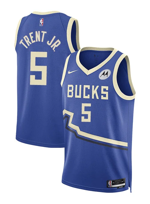 Nike 2024-25 City Edition Gary Trent Jr. Milwaukee Bucks Swingman Jersey-NBA Customizable Jersey -