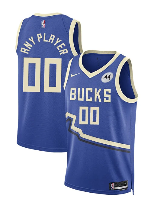 Nike 2024-25 City Edition Custom Milwaukee Bucks Swingman Jersey-NBA Team Basketball Jersey -