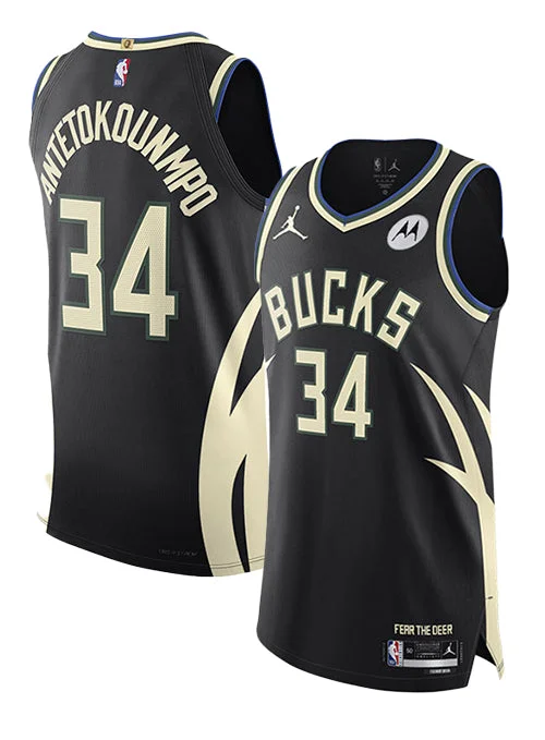 Jordan 2022 Statement Edition Giannis Antetokounmpo Milwaukee Bucks Authentic Jersey-NBA Game Jersey with Player Number -