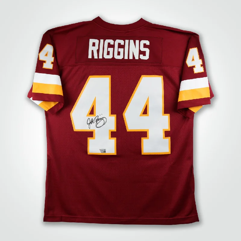 John Riggins Signed Redskins Mitchell & Ness Replica Jersey-NBA High-Quality Basketball Jersey -