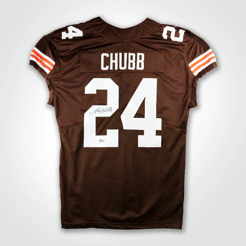 Nick Chubb Signed Jersey-NBA Jersey Team Sale -