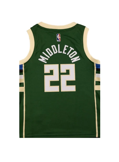 Juvenile Outerstuff Icon Khris Middleton Milwaukee Bucks Replica Jersey-NBA All-Time Great Jersey -