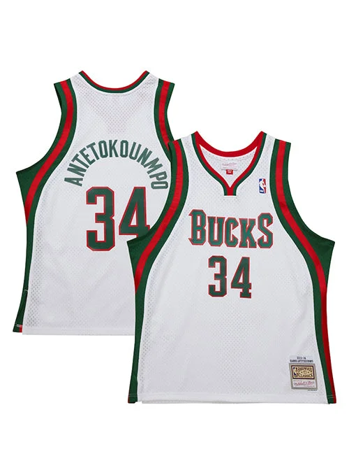 Mitchell & Ness HWC '13 Giannis Antetokounmpo Milwaukee Bucks Swingman Jersey-NBA Custom Jersey with Your Name -