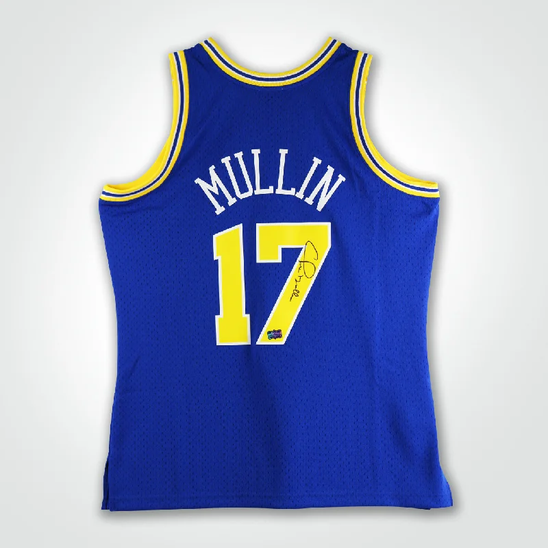 Chris Mullin Signed Warriors Mitchell & Ness Swingman 93-94 Jersey-NBA All-Time Legend Jersey -