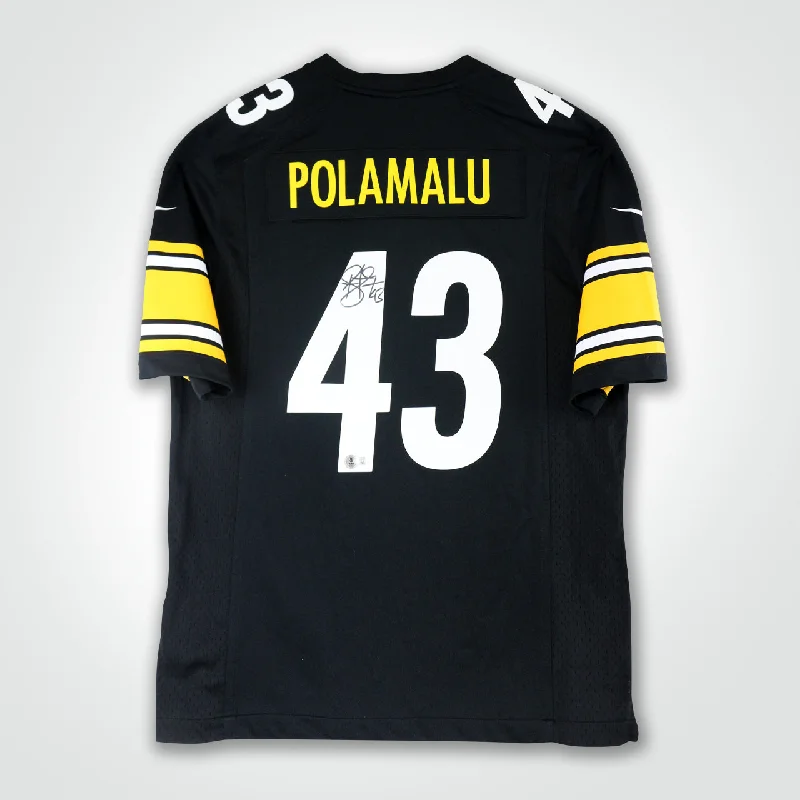 Troy Polamalu Signed Steelers Nike Game Jersey-NBA Women’s Basketball Jersey -