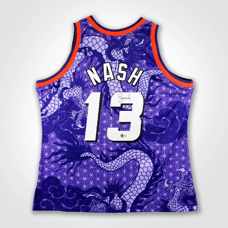 Steve Nash Signed Suns Mitchell & Ness Swingman 96-97 Classics Asian Heritage Jersey-NBA Jersey for Basketball Lovers -