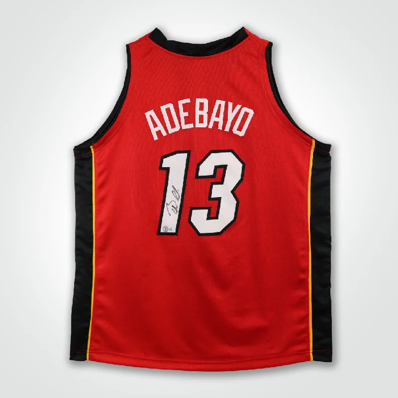 Bam Adebayo Signed Jersey-NBA Basketball Jerseys Free Shipping -