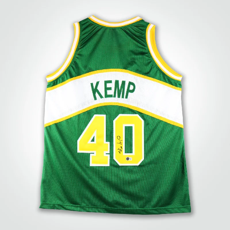 Shawn Kemp Signed Jersey-NBA Basketball Jersey with Player Name -