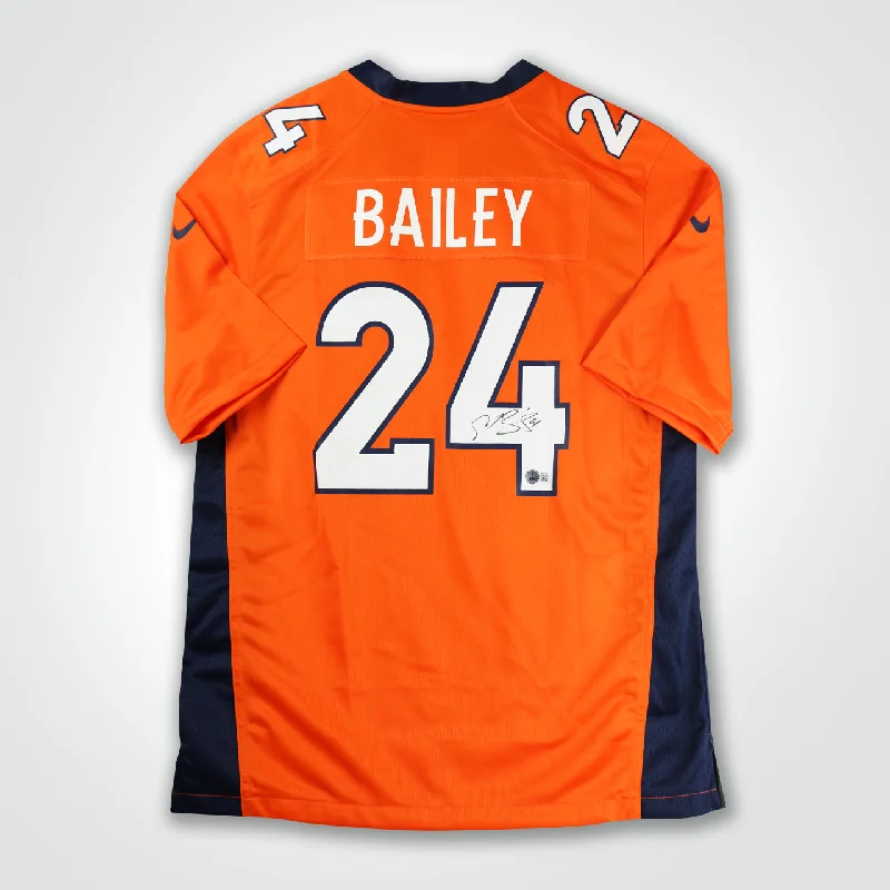 Champ Bailey Signed Broncos Nike Game Jersey-NBA Team Jersey for Basketball Fans -