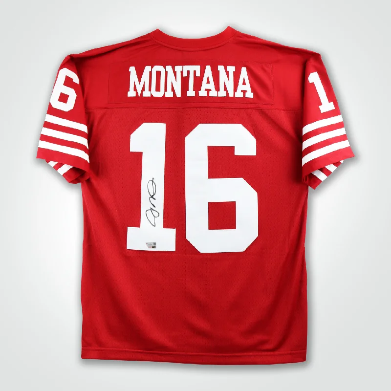 Joe Montana Signed 49ers Mitchell & Ness Replica Jersey-NBA Youth Basketball Jersey Online -