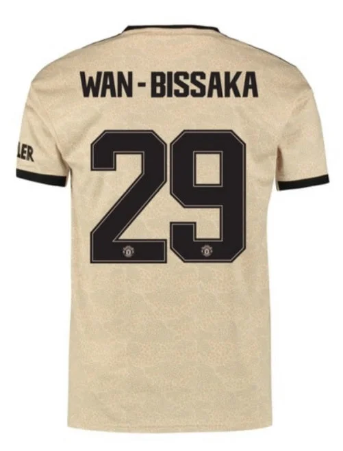 Aaron Wan-Bissaka Manchester United 19/20 Club Font Away Jersey-AFC Jersey for Sale -