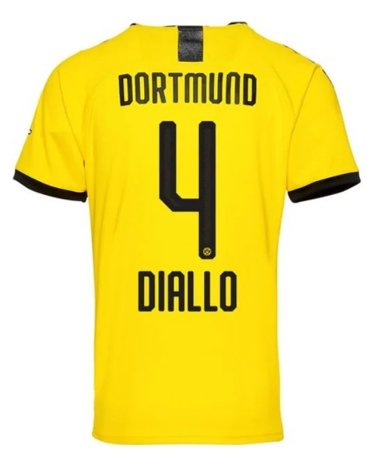 Abdou Diallo Borussia Dortmund 19/20 Home Jersey-AFC Team Apparel -