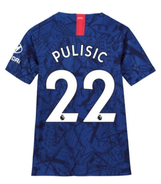 Christian Pulisic Chelsea 19/20 Youth Home Jersey-AFC Signature Jersey -