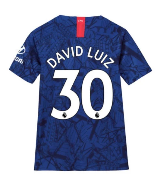 David Luiz Chelsea 19/20 Youth Home Jersey-AFC Football Jersey with Name and Number -