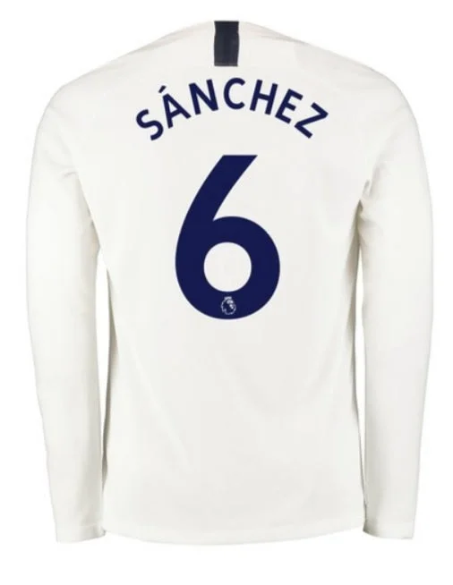 Davinson Sanchez Tottenham Hotspur Long Sleeve 19/20 Home Jersey-AFC Official Team Apparel -