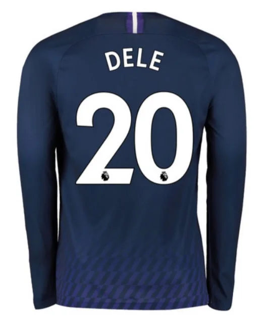 Dele Alli Tottenham Hotspur Long Sleeve 19/20 Away Jersey-AFC Vintage Jersey -