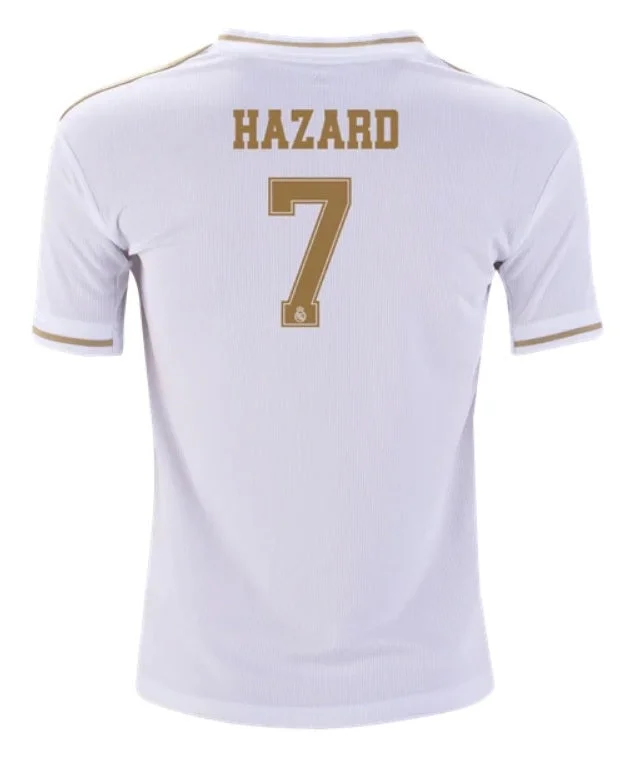 Eden Hazard Real Madrid Youth 19/20 Home Jersey-AFC NFL Jersey Collection -