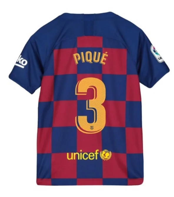 Gerard Pique Barcelona Youth 19/20 Home Jersey-AFC Football Jersey Collection -