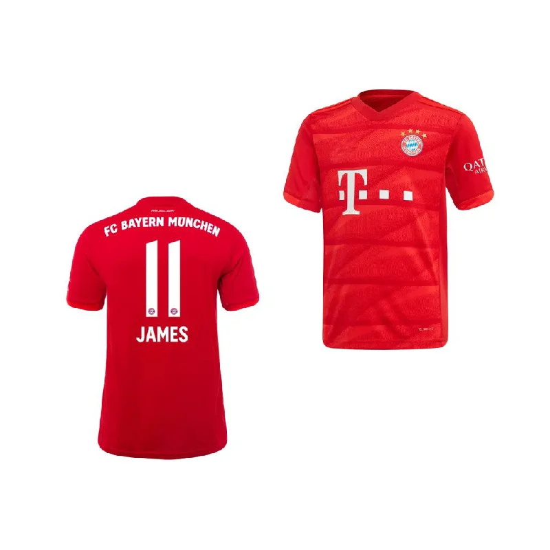 James Rodriguez Bayern Munich Youth 19/20 Home Jersey-AFC Jersey with Player Number -