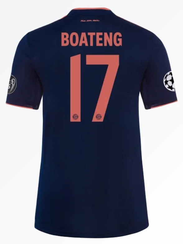 Jerome Boateng Bayern Munich 19/20 Third Jersey-AFC Official NFL Fan Gear -