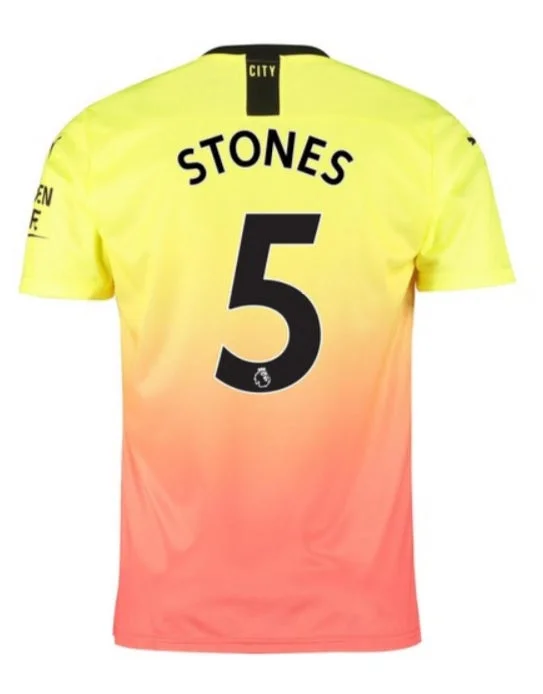 John Stones Manchester City 19/20 Third Jersey-AFC Pittsburgh Steelers Jersey -