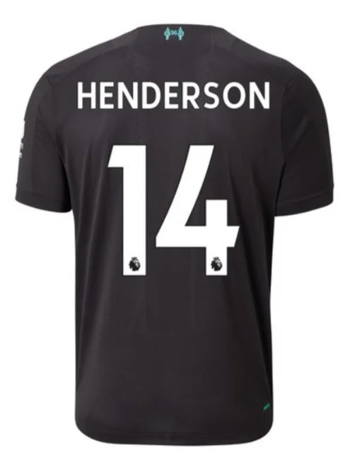 Jordan Henderson Liverpool 19/20 Third Jersey-AFC Jersey with Embroidered Team Name -