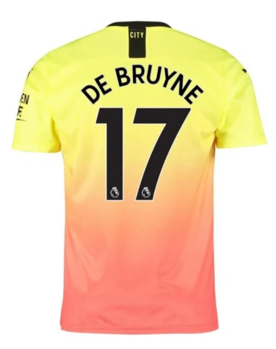 Kevin De Bruyne Manchester City 19/20 Third Jersey-AFC Kids Game Jersey -