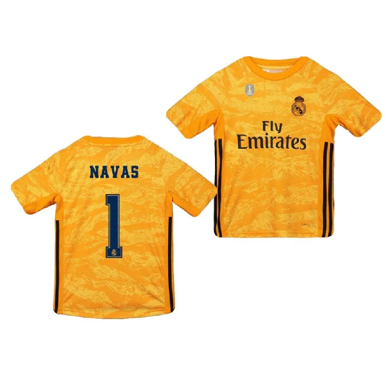 Keylor Navas Real Madrid Youth 19/20 Goalkeeper Home Jersey-AFC Football Jersey with Special Graphics -