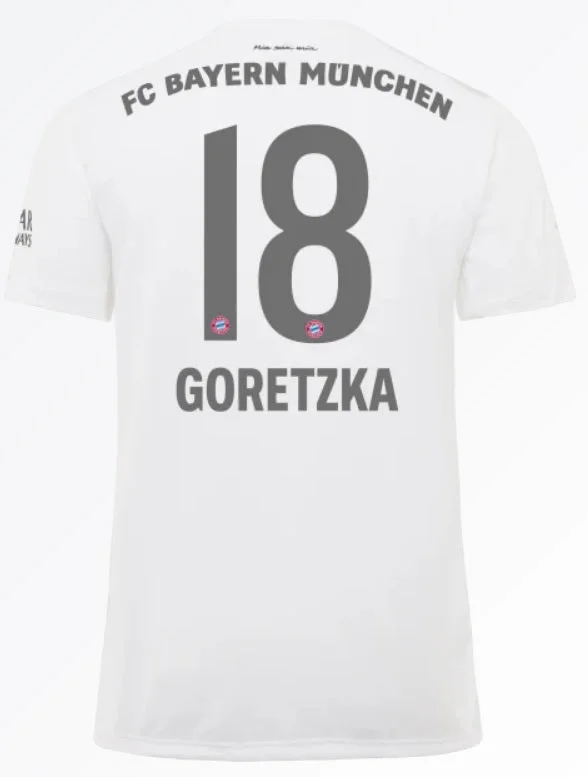 Leon Goretzka Bayern Munich 19/20 Away Jersey-AFC Team Jersey with Logo -