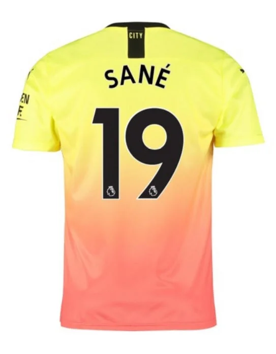 Leroy Sane Manchester City 19/20 Third Jersey-AFC Player Edition Football Jersey -