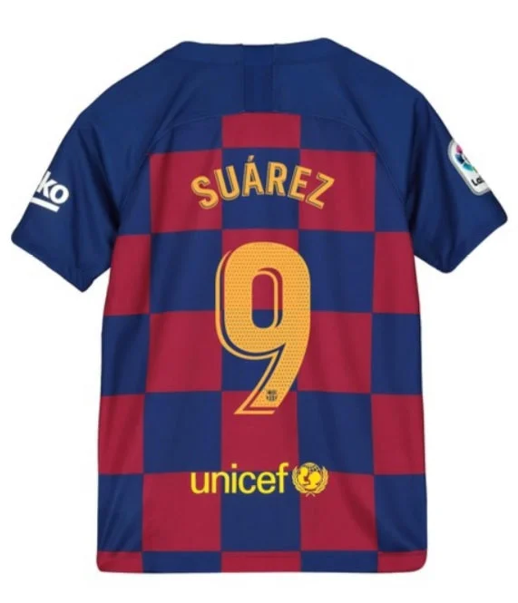 Luis Suarez Barcelona Youth 19/20 Home Jersey-AFC NFL Football Jersey -