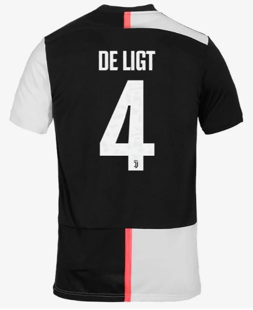 Matthijs de Ligt Juvetus 19/20 Home Jersey-AFC Superbowl Jersey -