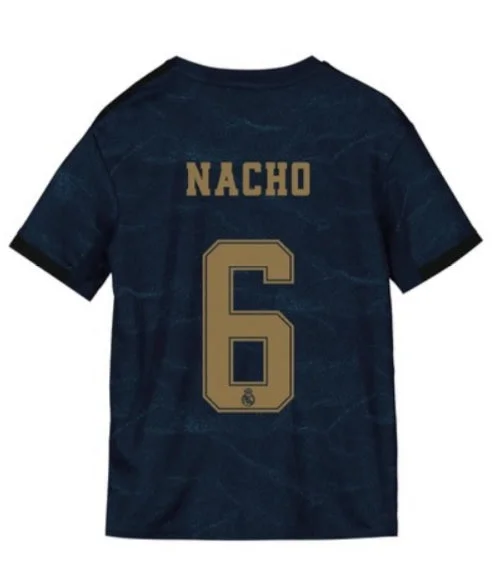 Nacho Real Madrid Youth 19/20 Away Jersey-AFC Jersey with Player Number -