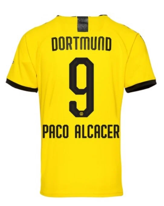 Paco Alcacer Borussia Dortmund 19/20 Home Jersey-AFC Football Jersey Customization -